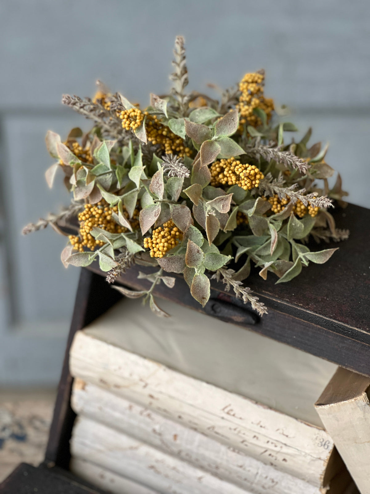 Autumn Herbs Half Sphere - Mustard