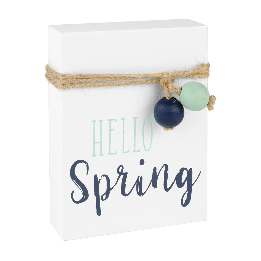 Hello Spring Jute Block