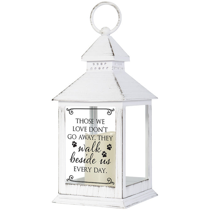 Walk Beside Us Pet Memory Lantern