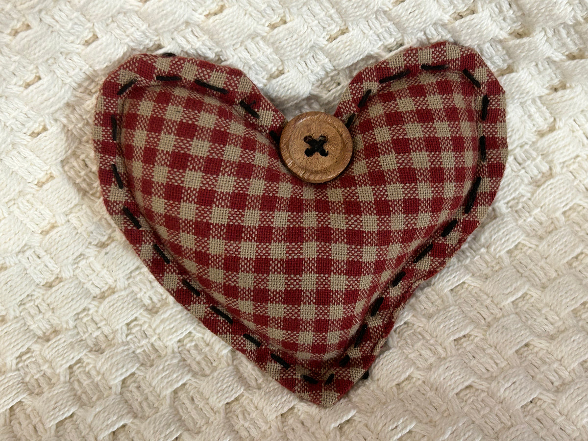 Fabric Heart Ornaments - 3 Styles
