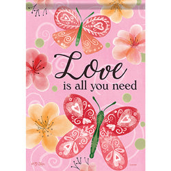 Butterfly Love Garden Flag