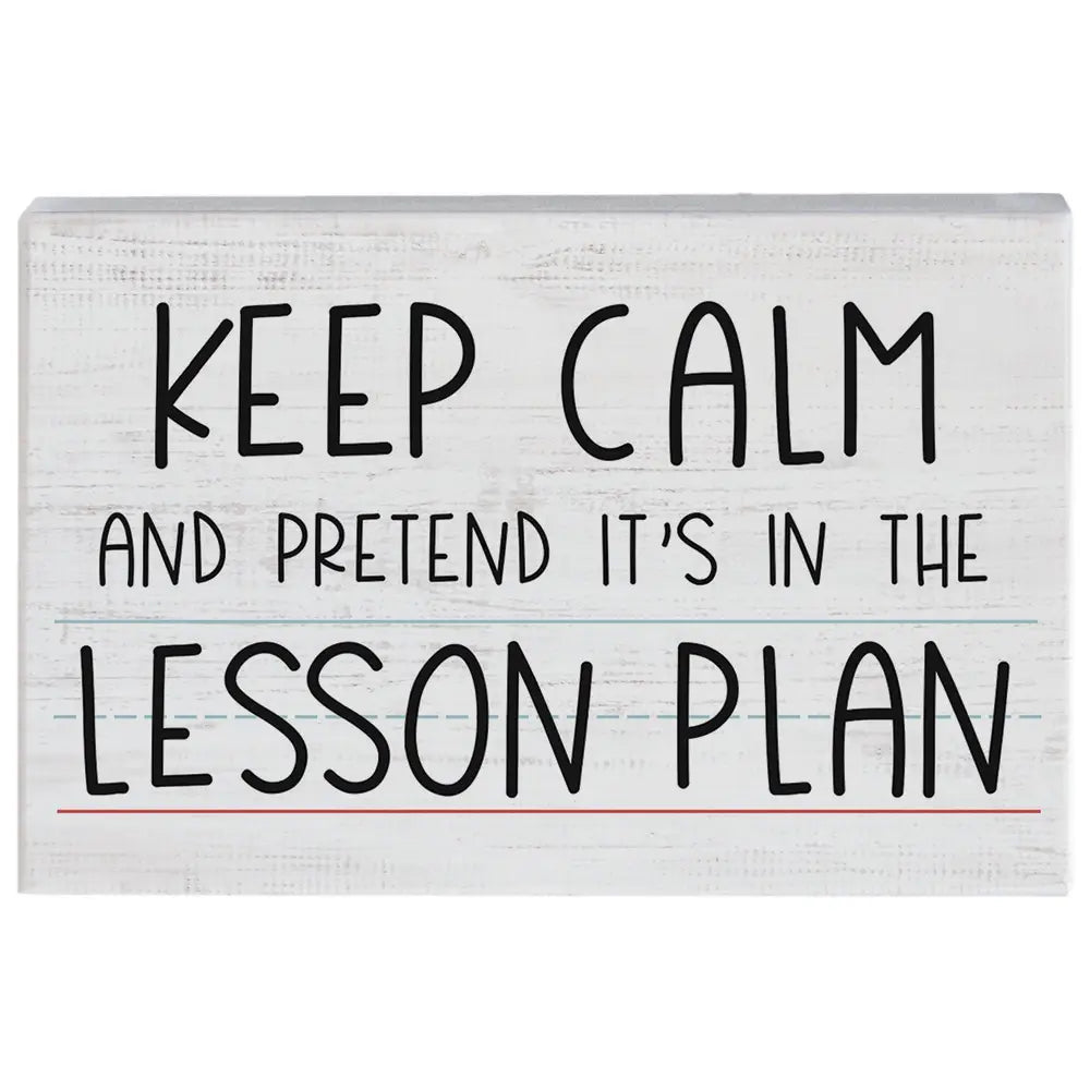 Lesson Plan Block Sign