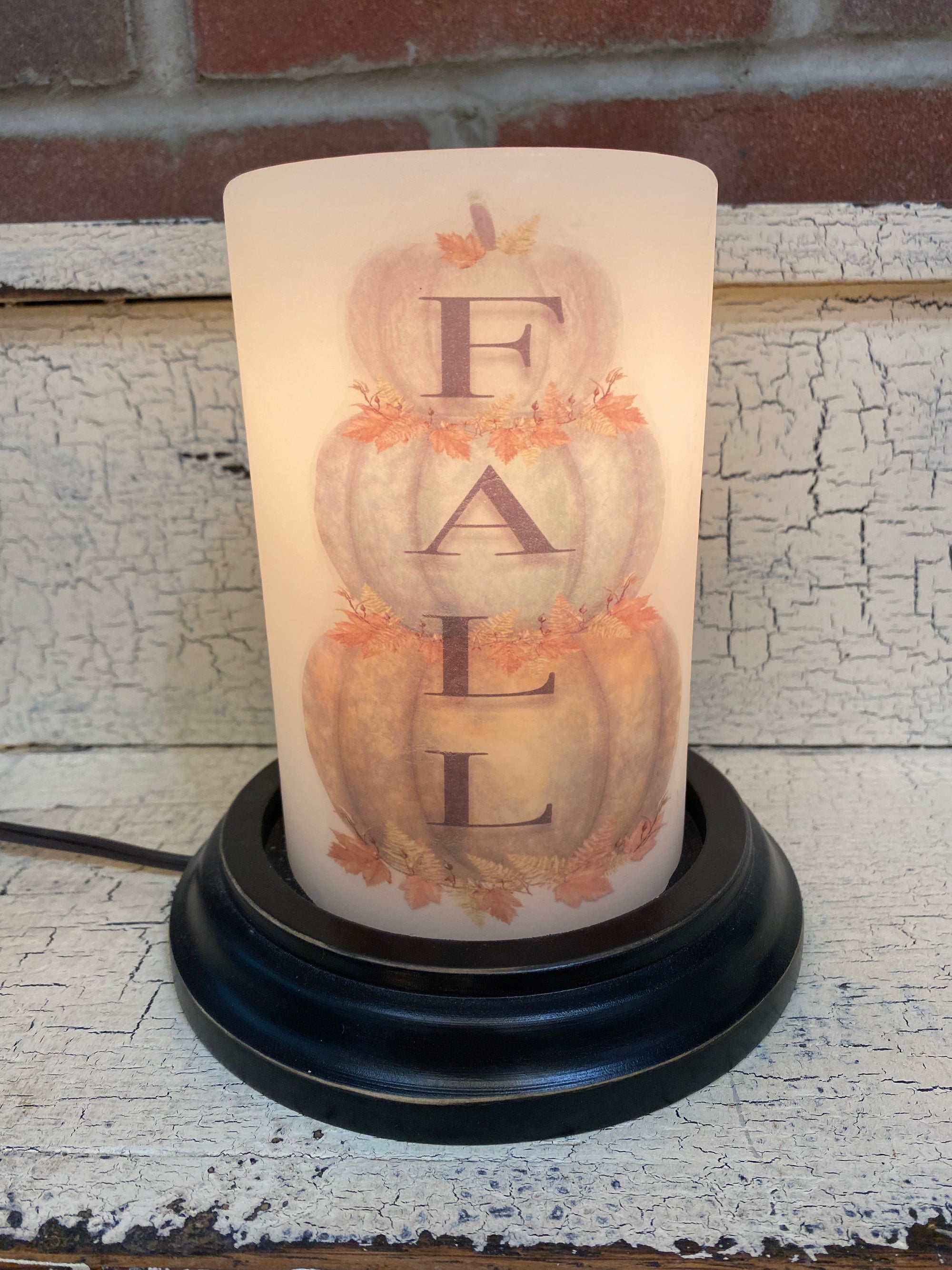 Fall Stacked Pumpkins Candle Sleeve
