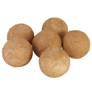 Large Tea Stained Rag Balls - Set of 6