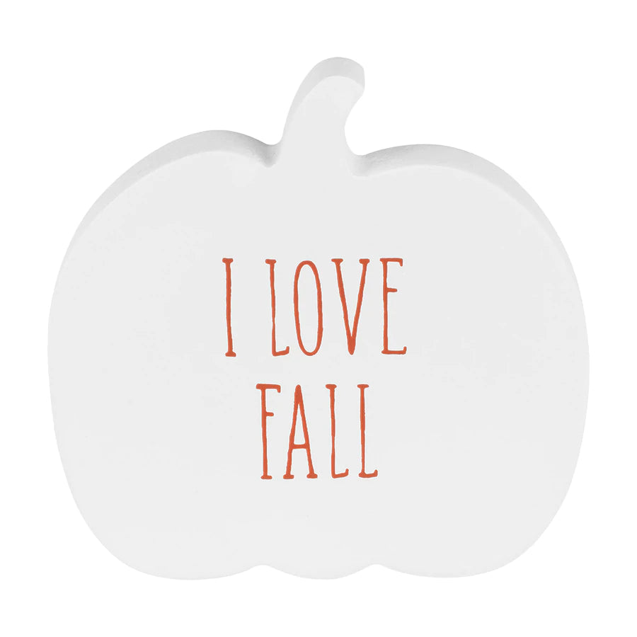 Orange &amp; White Pumpkins - Set of 2