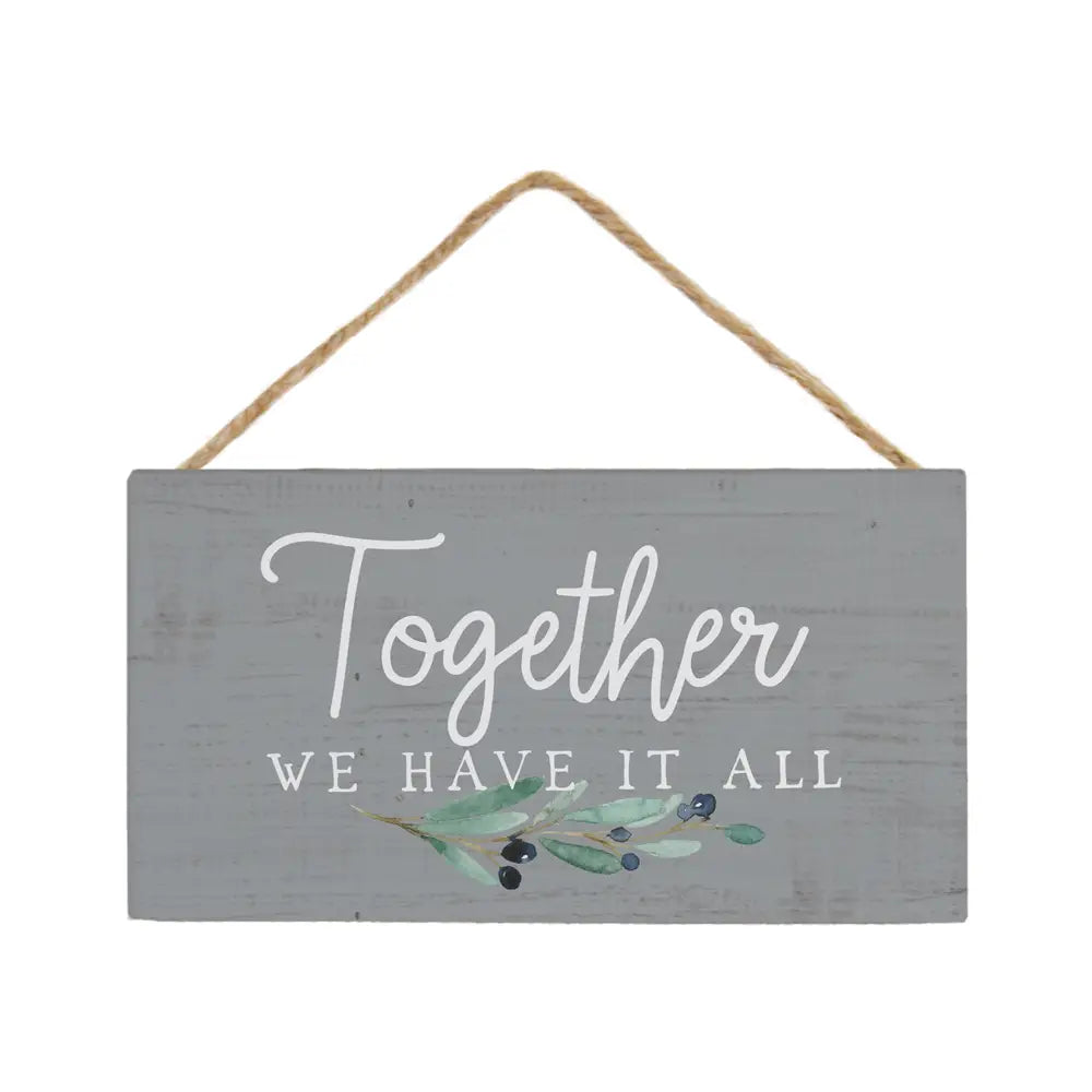 Together Hanging Sign