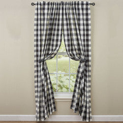 Wicklow Check Black &amp; Cream 84” Panels
