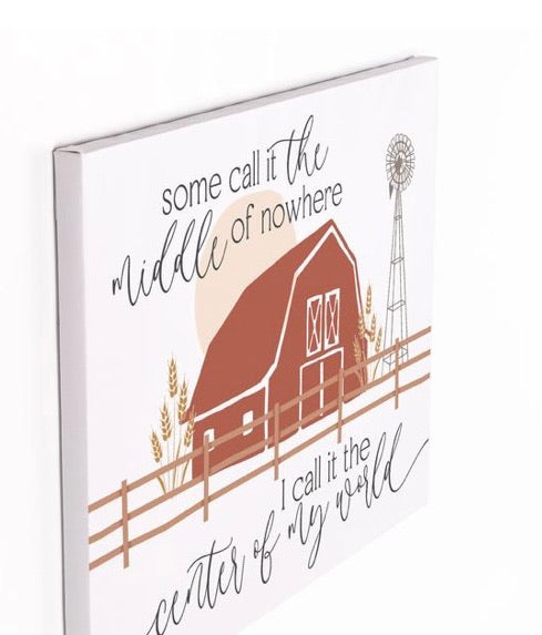 Middle of Nowhere Canvas