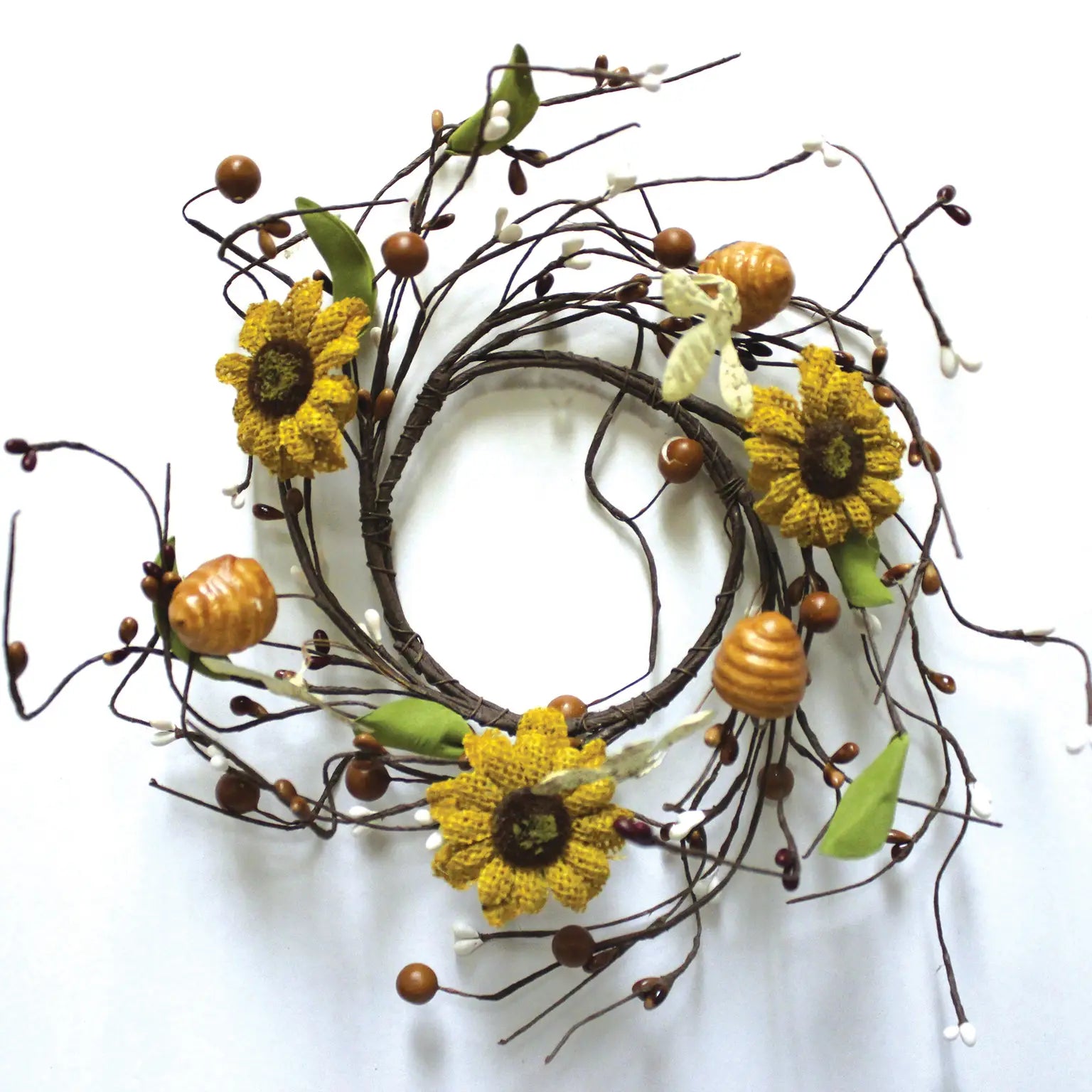 Sunflower & Bees Candle Ring