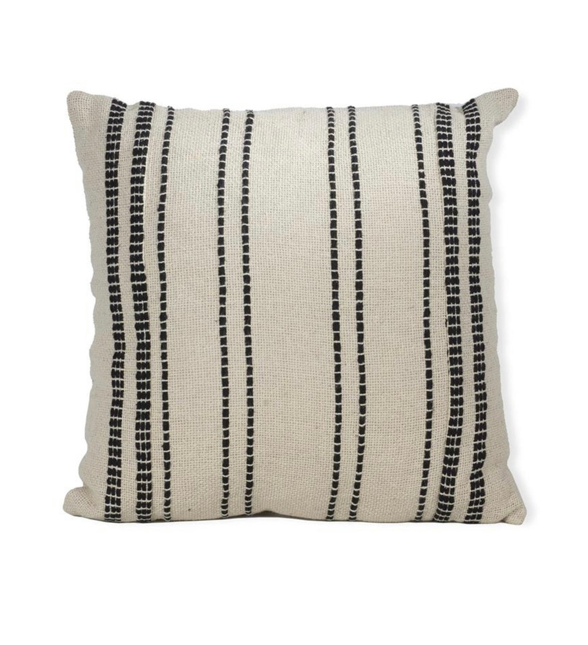 Cotton Striped Square Pillow