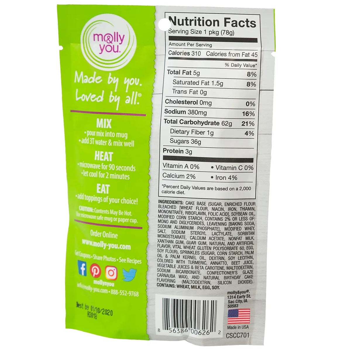 Celebration Cake Microwave Single