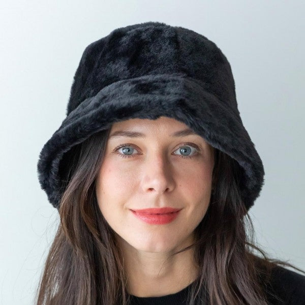 Faux Fur Bucket Hat - 3 styles