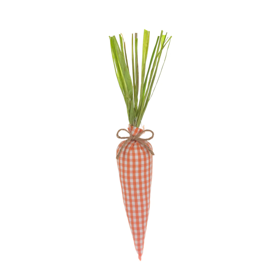 Orange Gingham Fabric Carrot