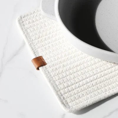 Ivory Square Hot Pad