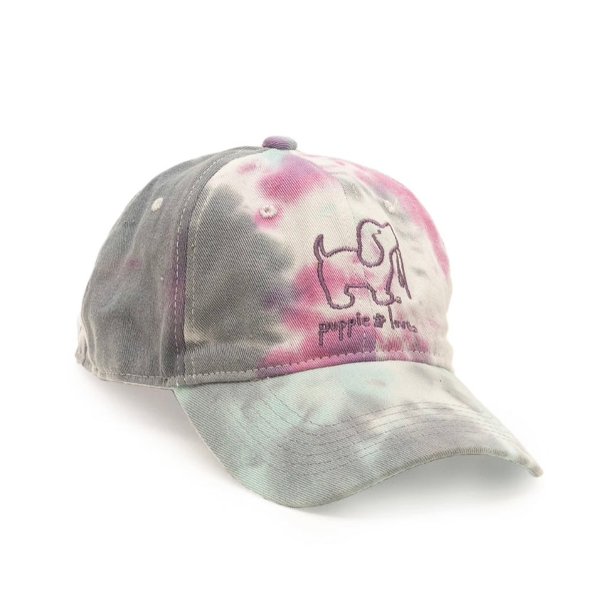 Puppie Love Tie Dye Baseball Hat - 3 styles