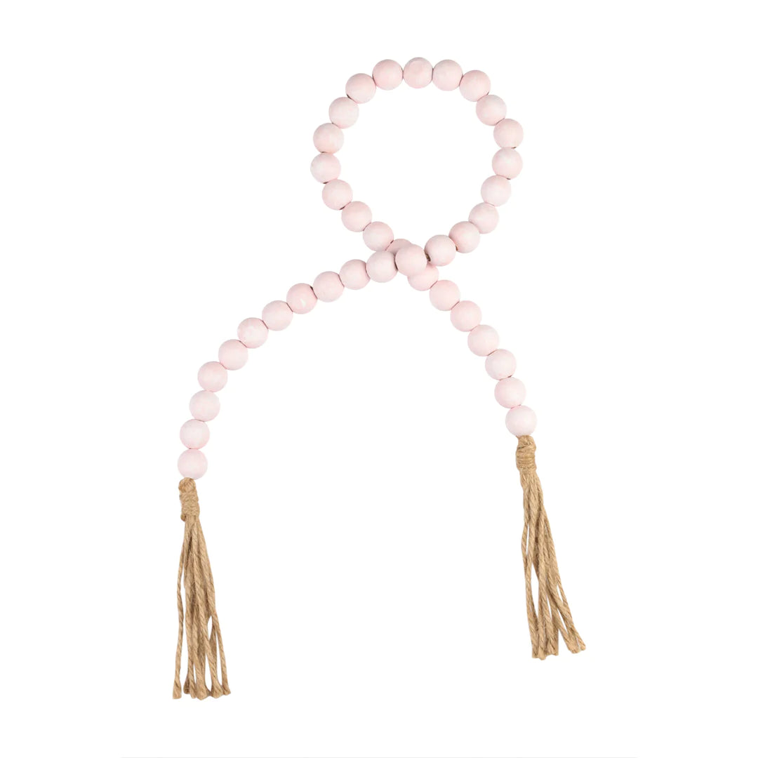 Pink Beaded Tassel Garland