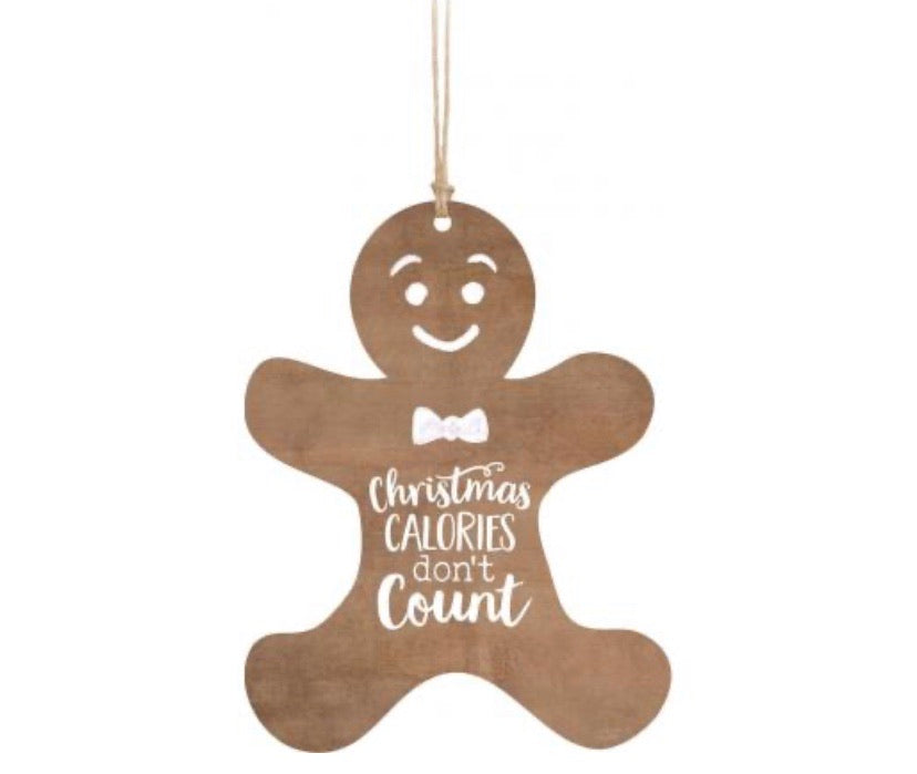 Christmas Calories Gingerbread Ornament