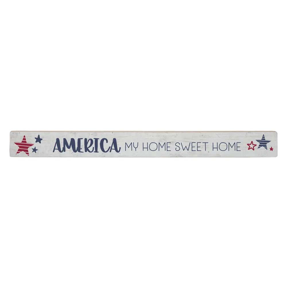 America Skinny Wood Sign