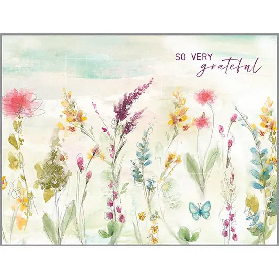 Set of Blank Note Cards - Grateful Wildflowers