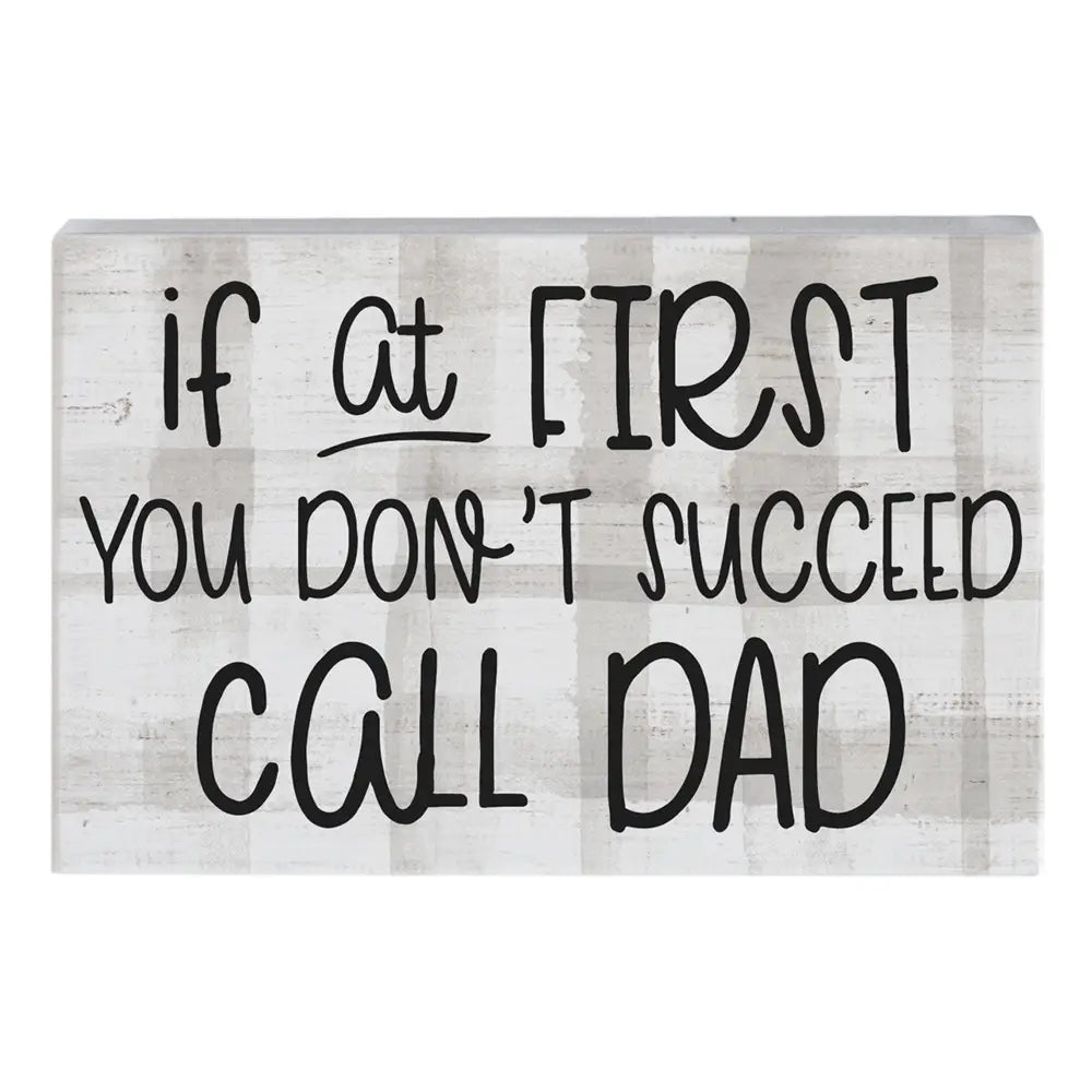 Call Dad Block Sign