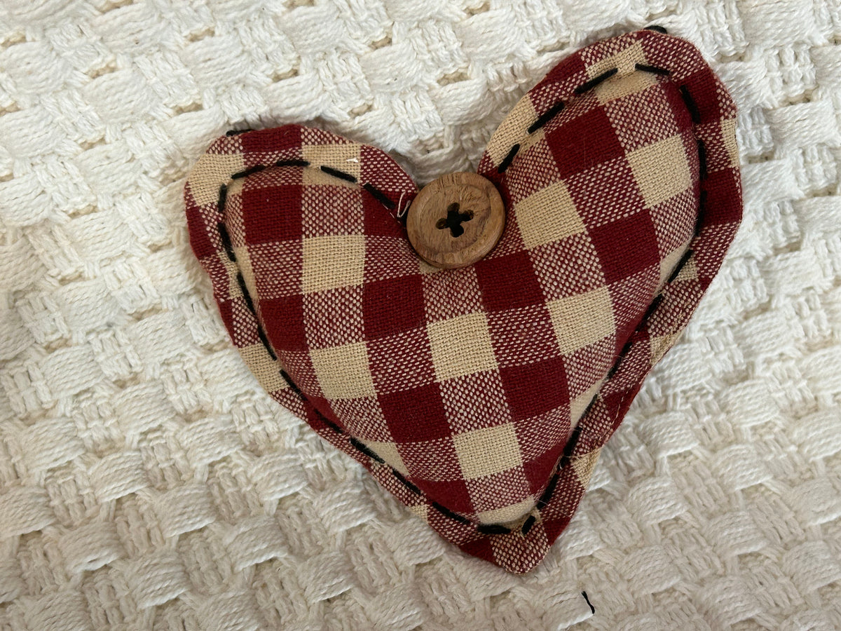 Fabric Heart Ornaments - 3 Styles