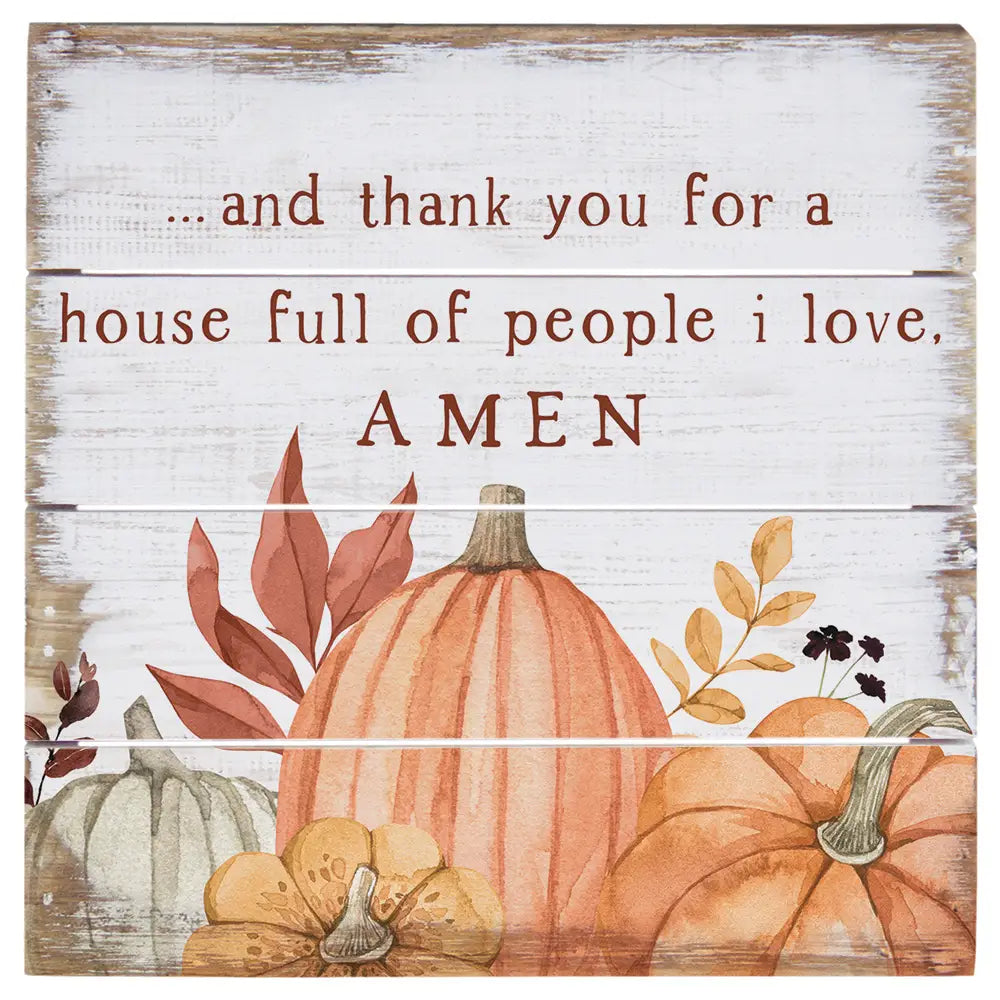 House Full Pumpkins Pallet Sign - 2 Styles