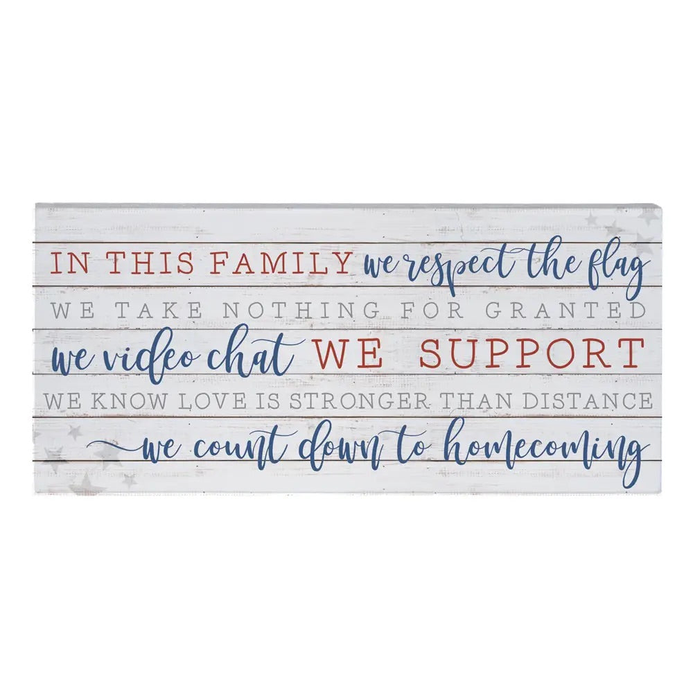 In This Family Wood Sign