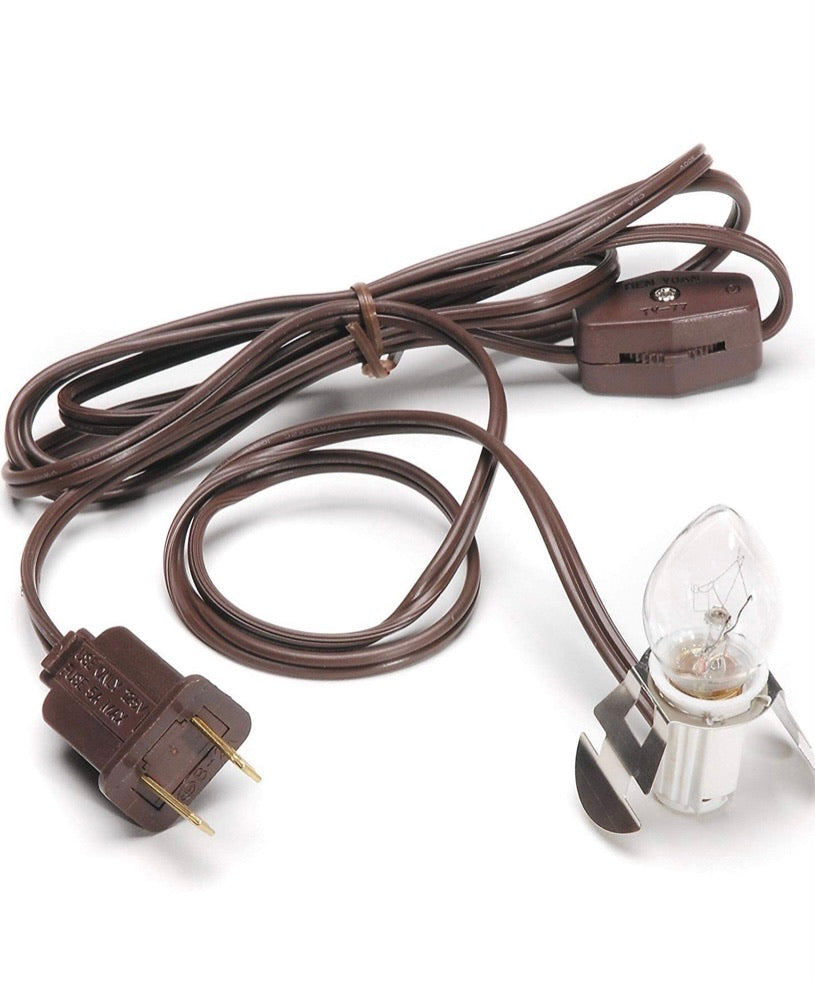 Clip Light with Brown Cord