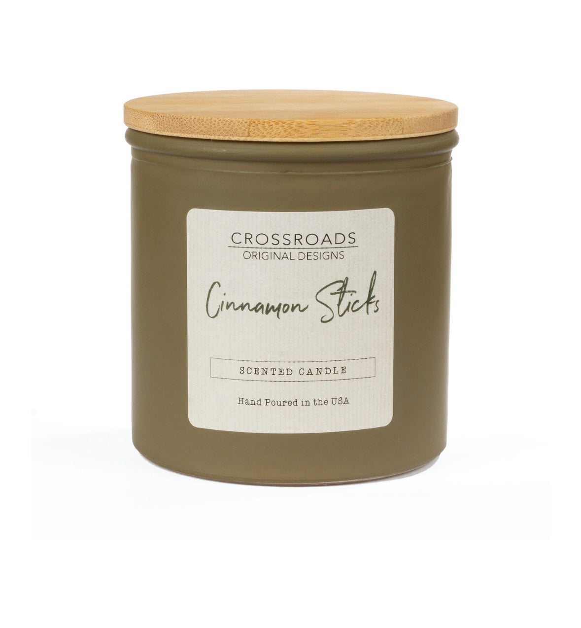 Cinnamon Sticks Colored Glass 14 oz Candle