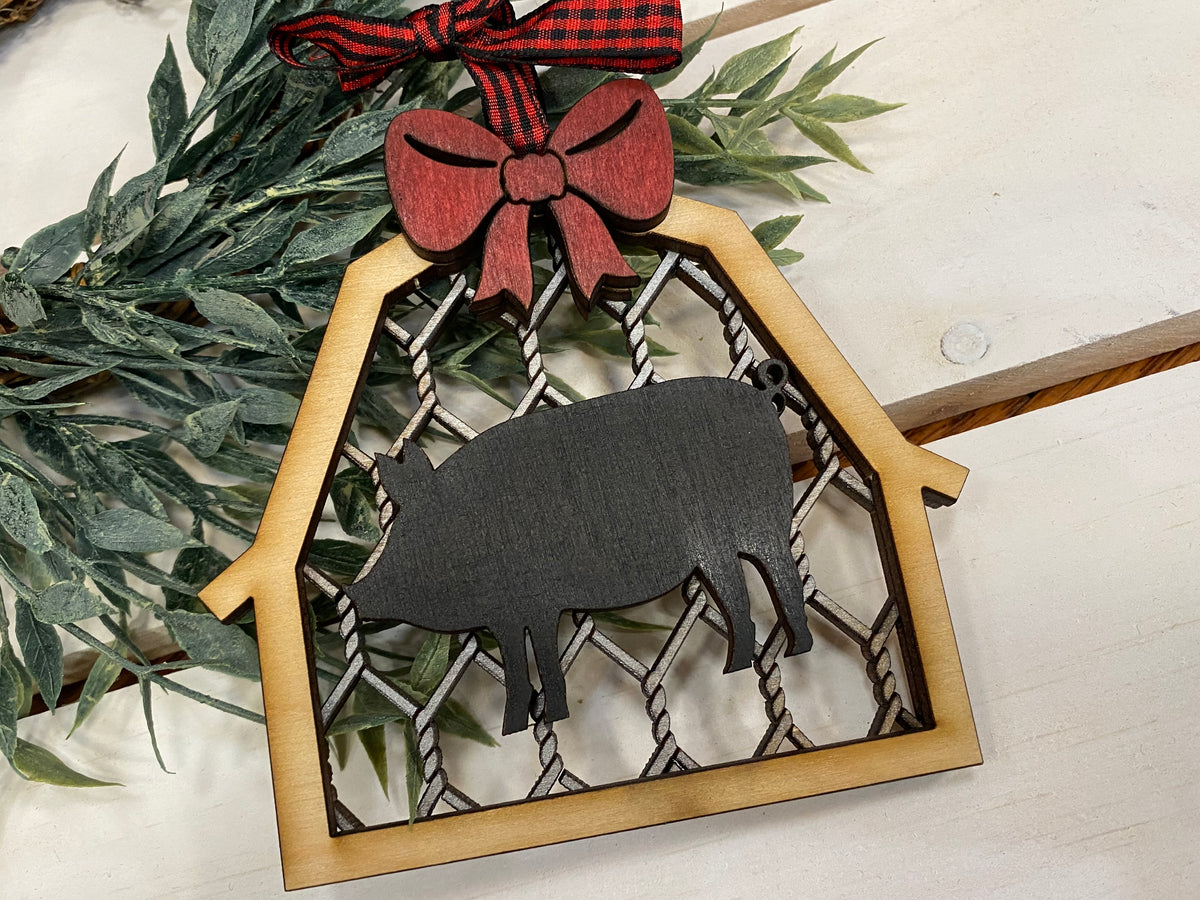 Handmade Farm Animal Ornaments - 8 Styles