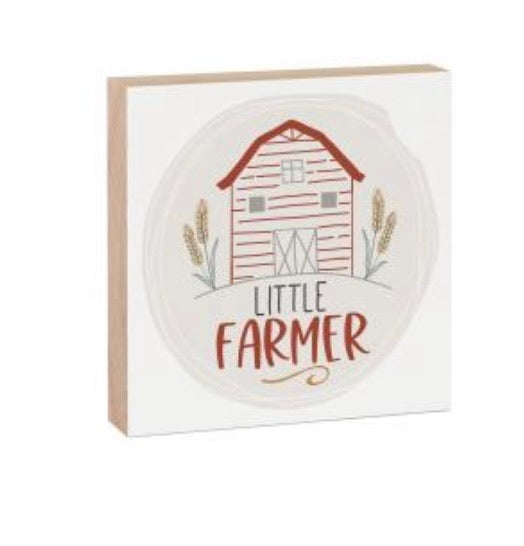 Little Farmer Wood Block