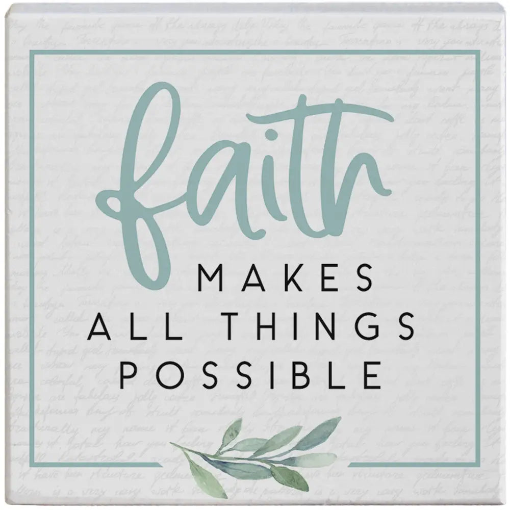 Faith All Things Gift-A-Block