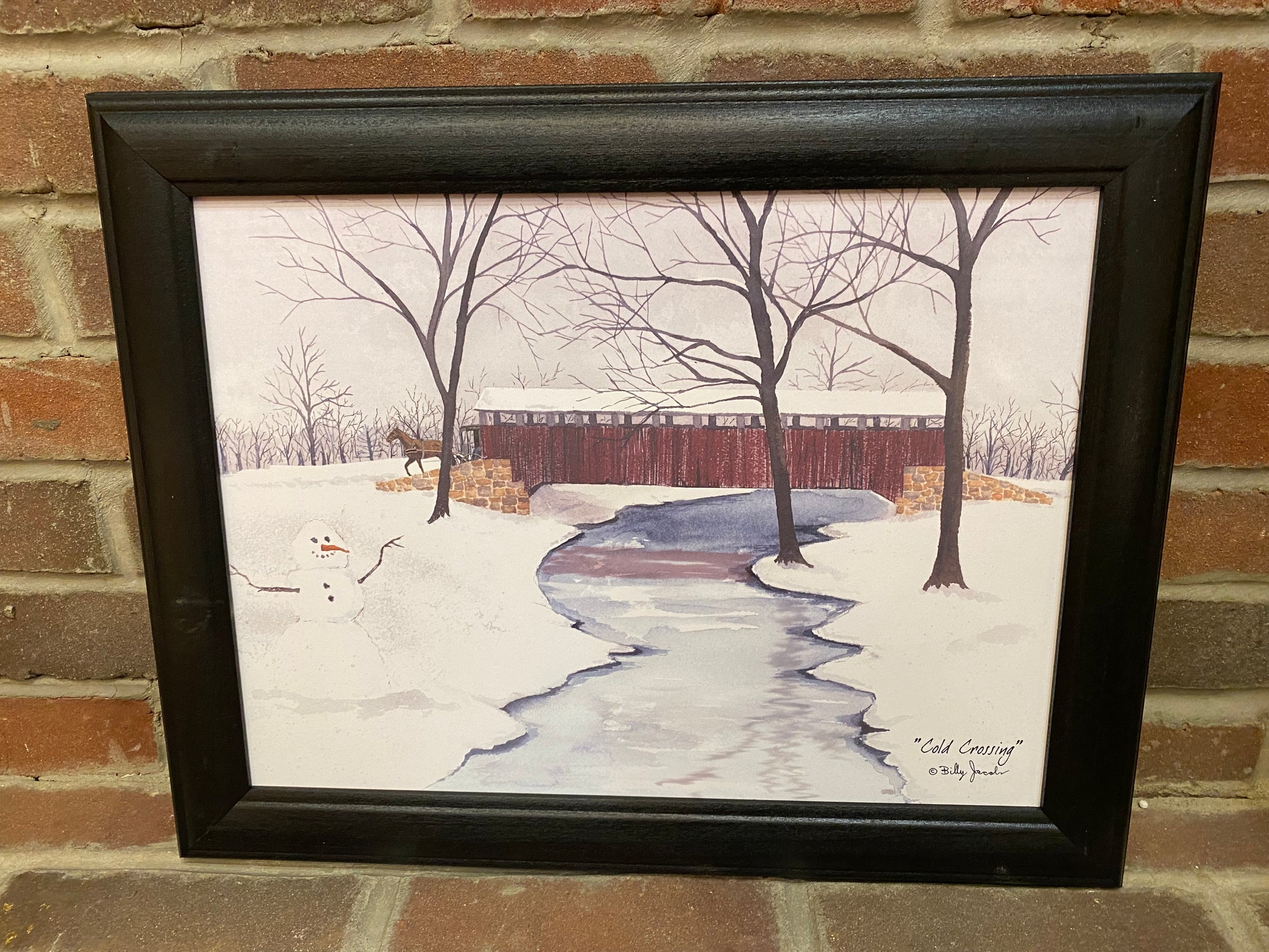 Cold Crossing Framed Print