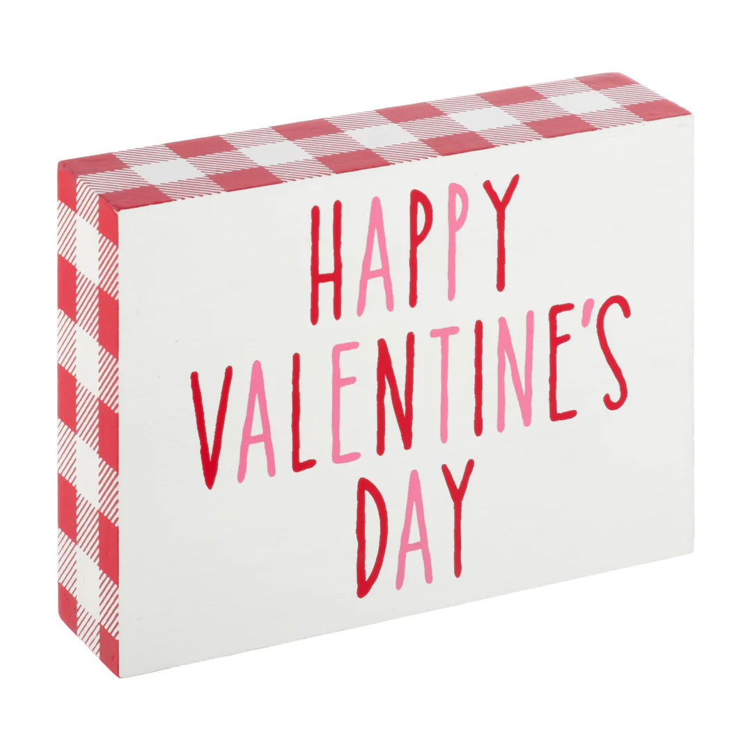 Happy Valentine’s Day Block Sign