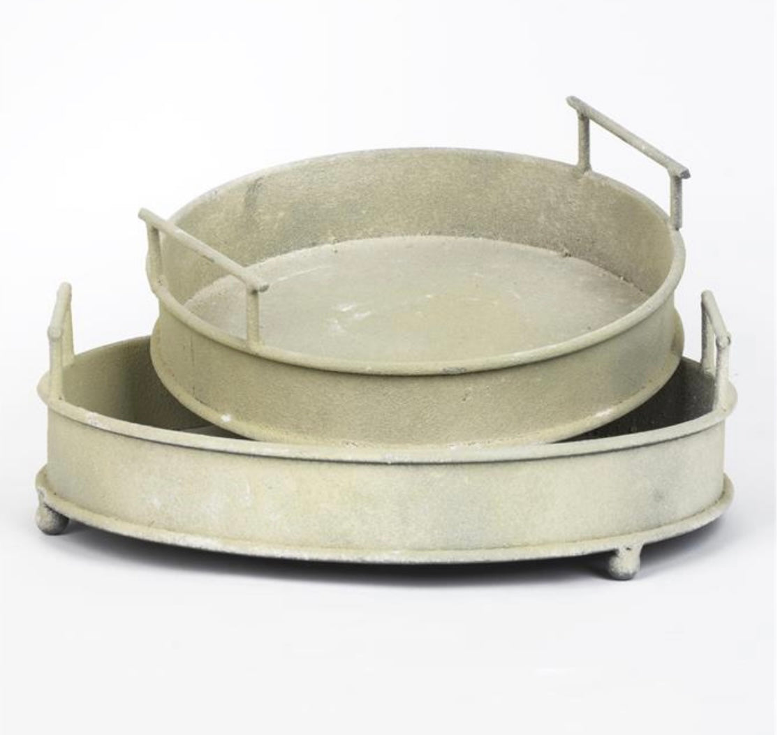 Metal Round Tray - 2 Sizes