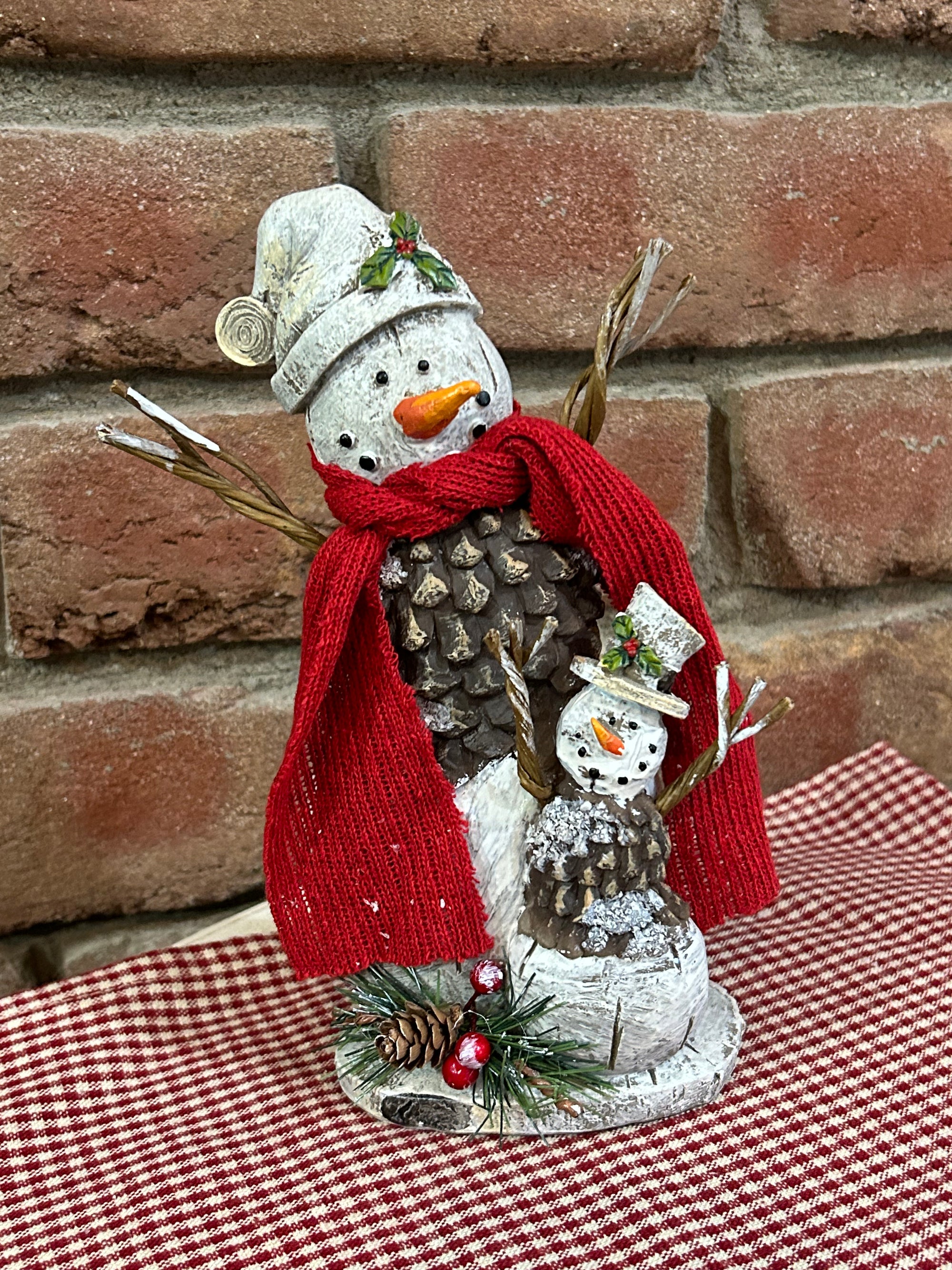 Snowman & Baby Figure