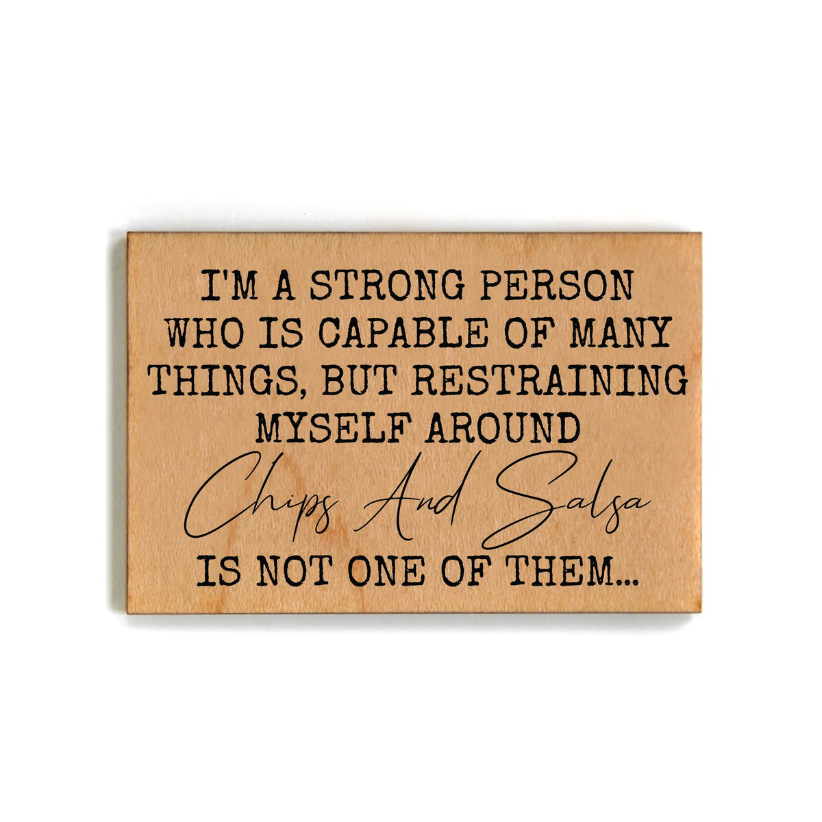 Chips and Salsa Wood Magnet