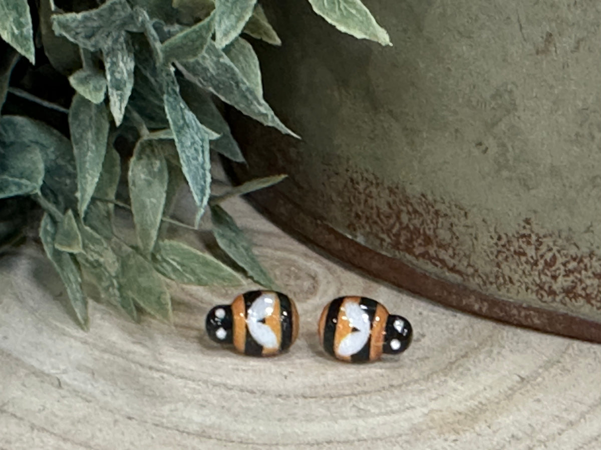 Honey Bee Stud Earrings