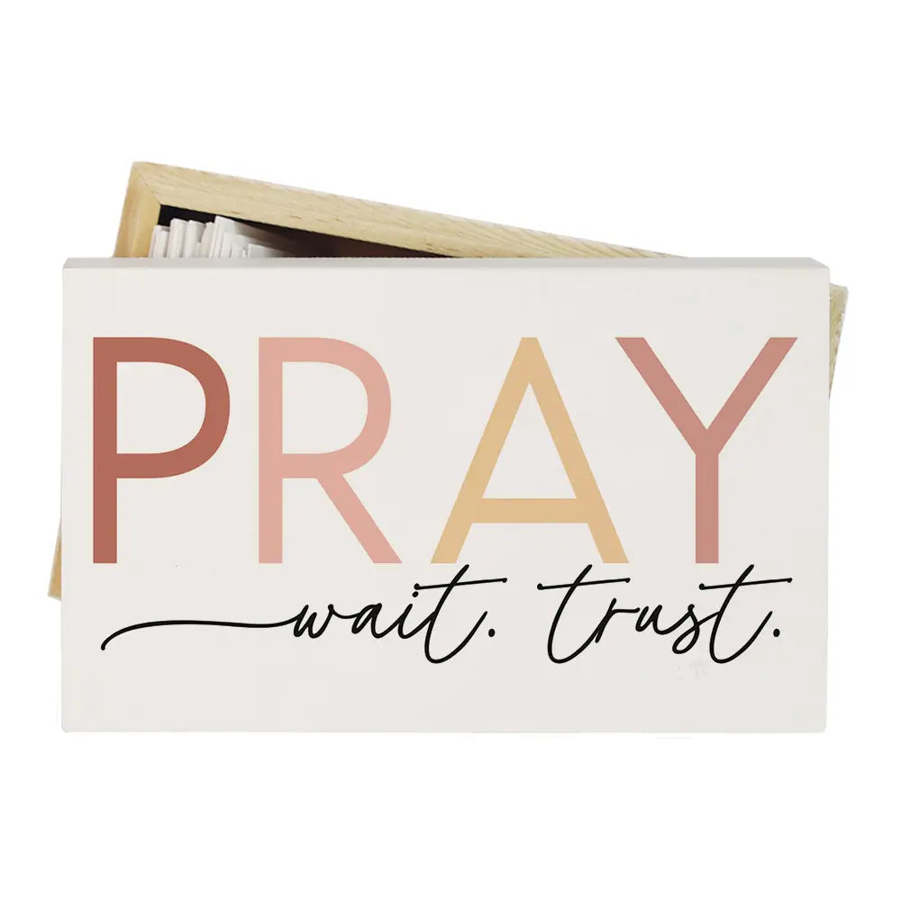 Pray Wait Trust Prayer Box