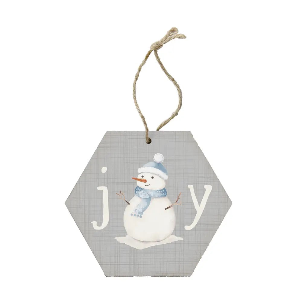 Joy Snowman Ornament