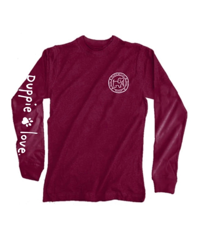 Puppie Love Camping Pup Long Sleeve Tee