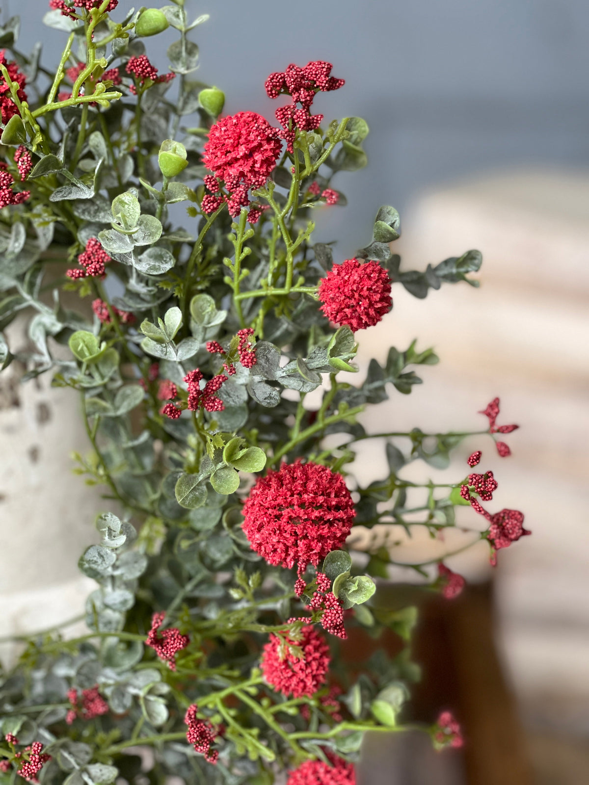 Garden Bliss Candle Ring - Large  - Red