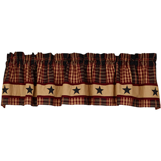 Village Star Lined Valance