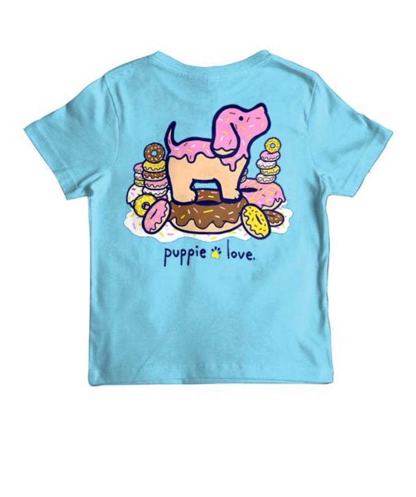 Puppie Love Youth Donut Pup Tee the olde farmstead