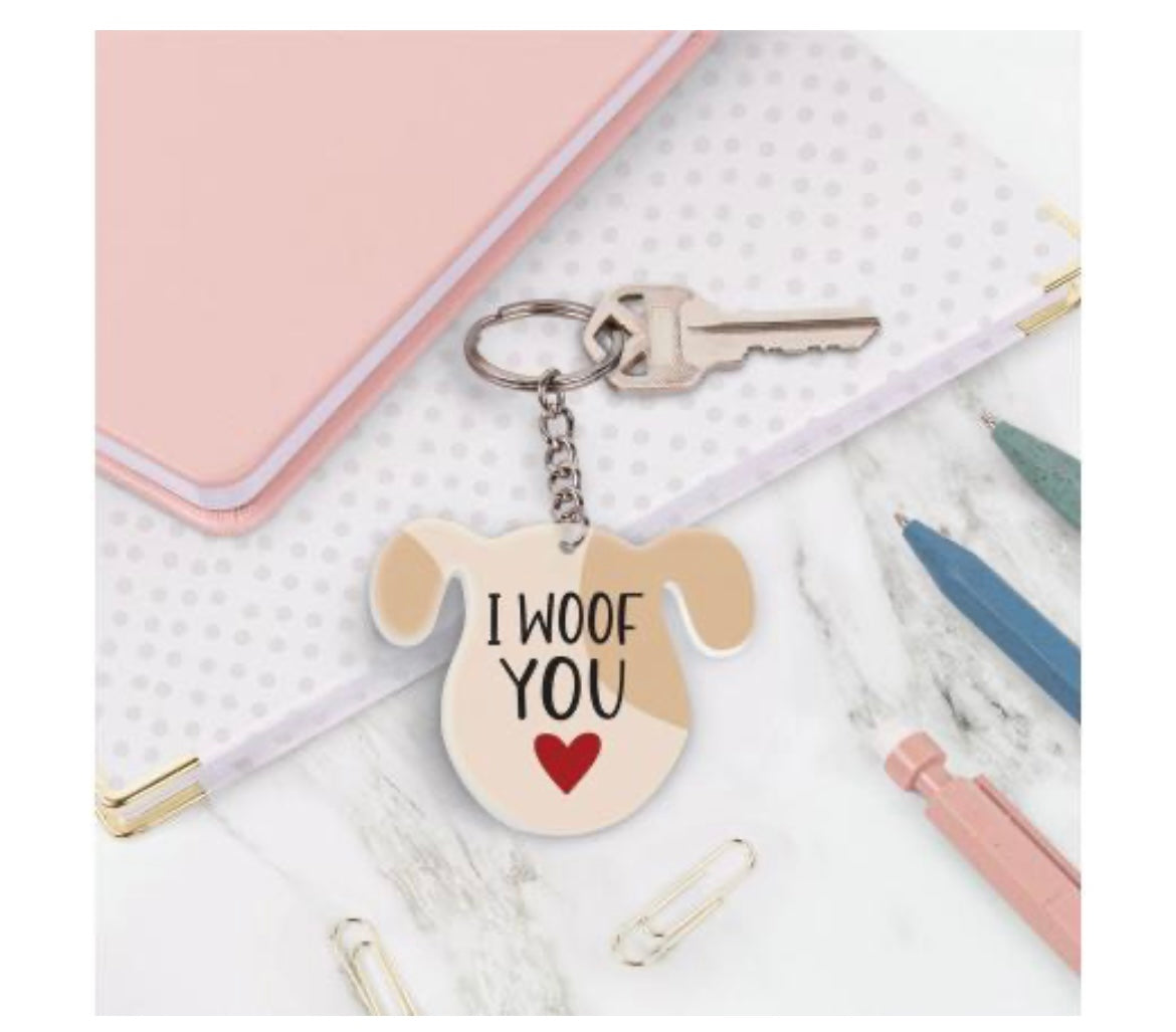 I Woof You Key Chain