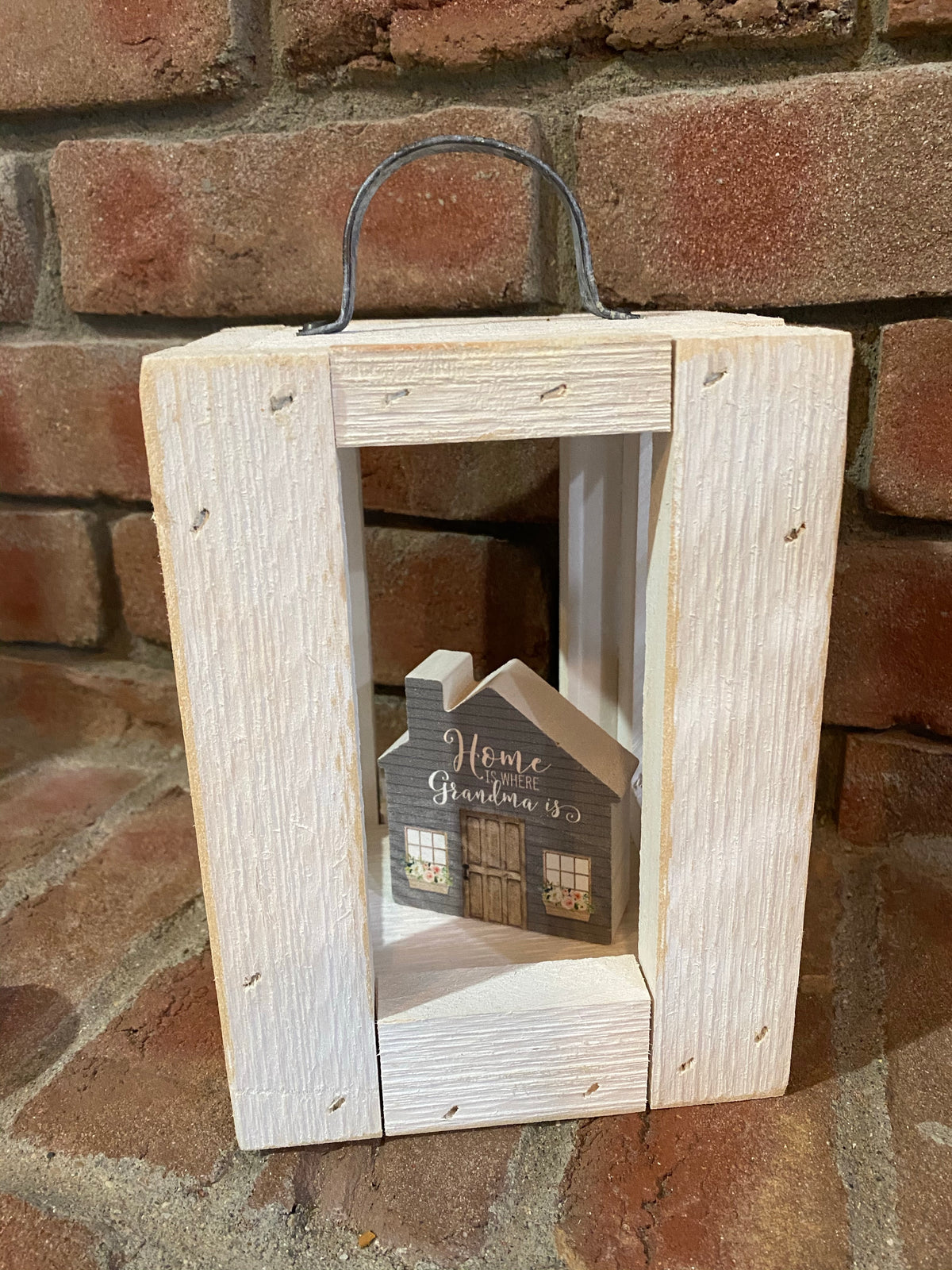 Small Lincoln Lantern - White