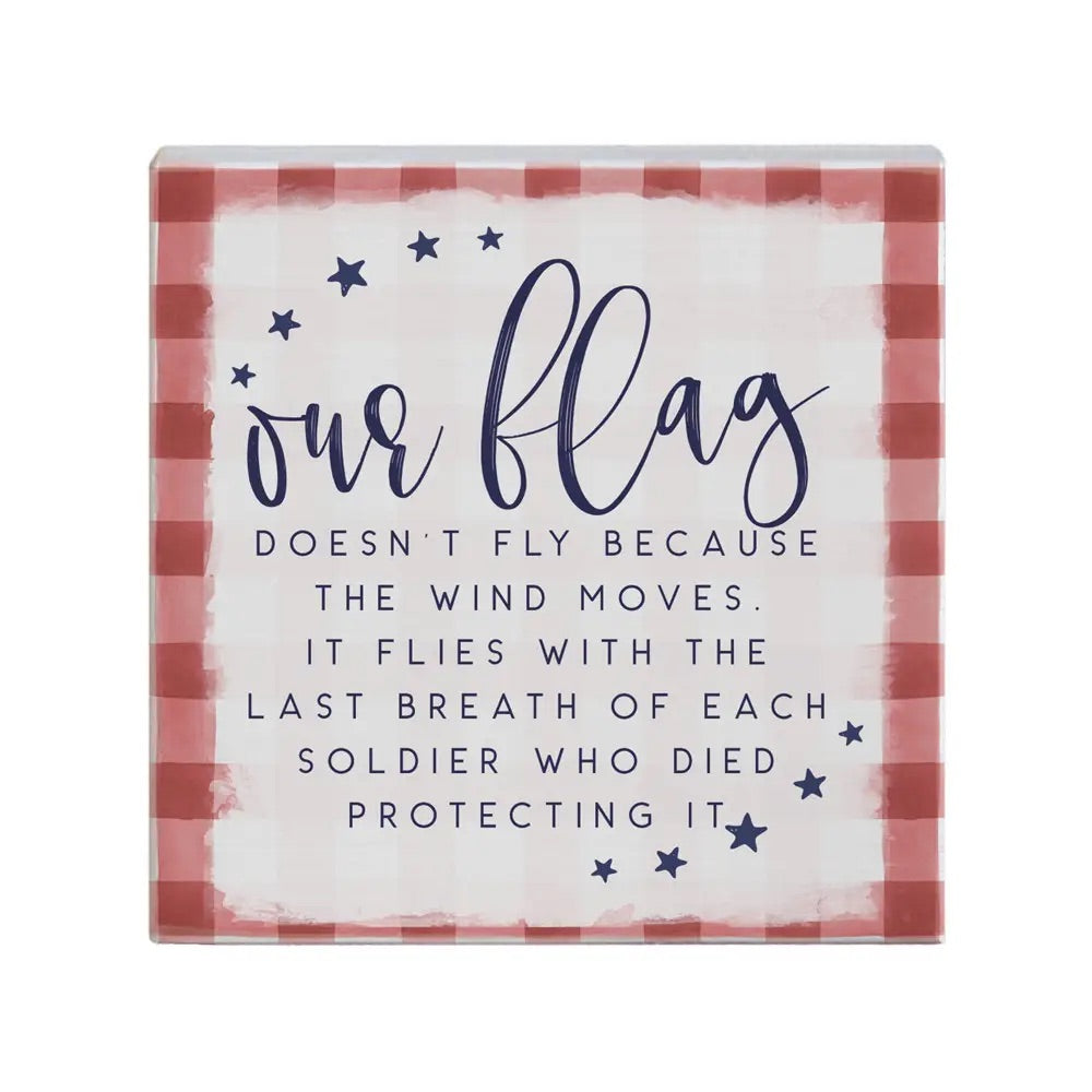 Our Flag Wood Block
