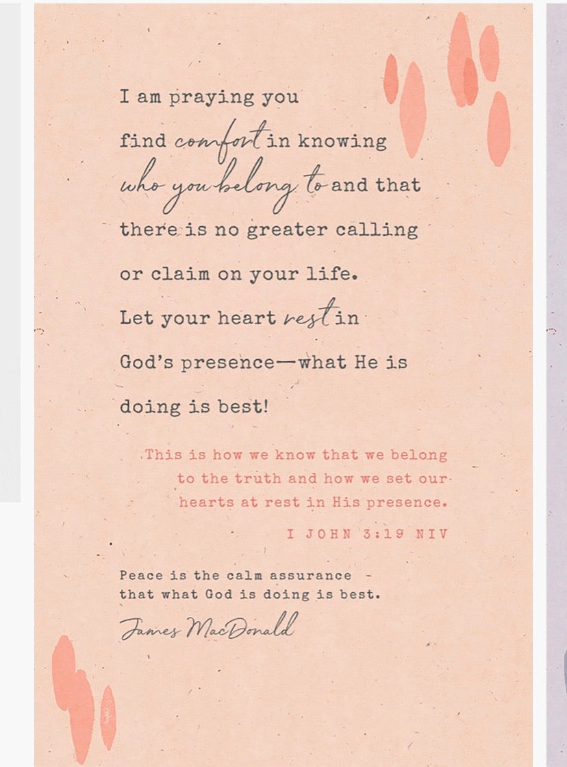 Prayers to Share : Be Still &amp; Know