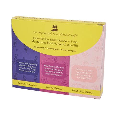 Naked Bee Floral Bouquet Lotion Trio