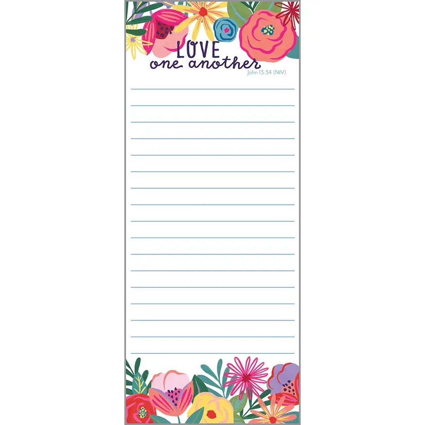 Happy Blooms with Scripture List Pad